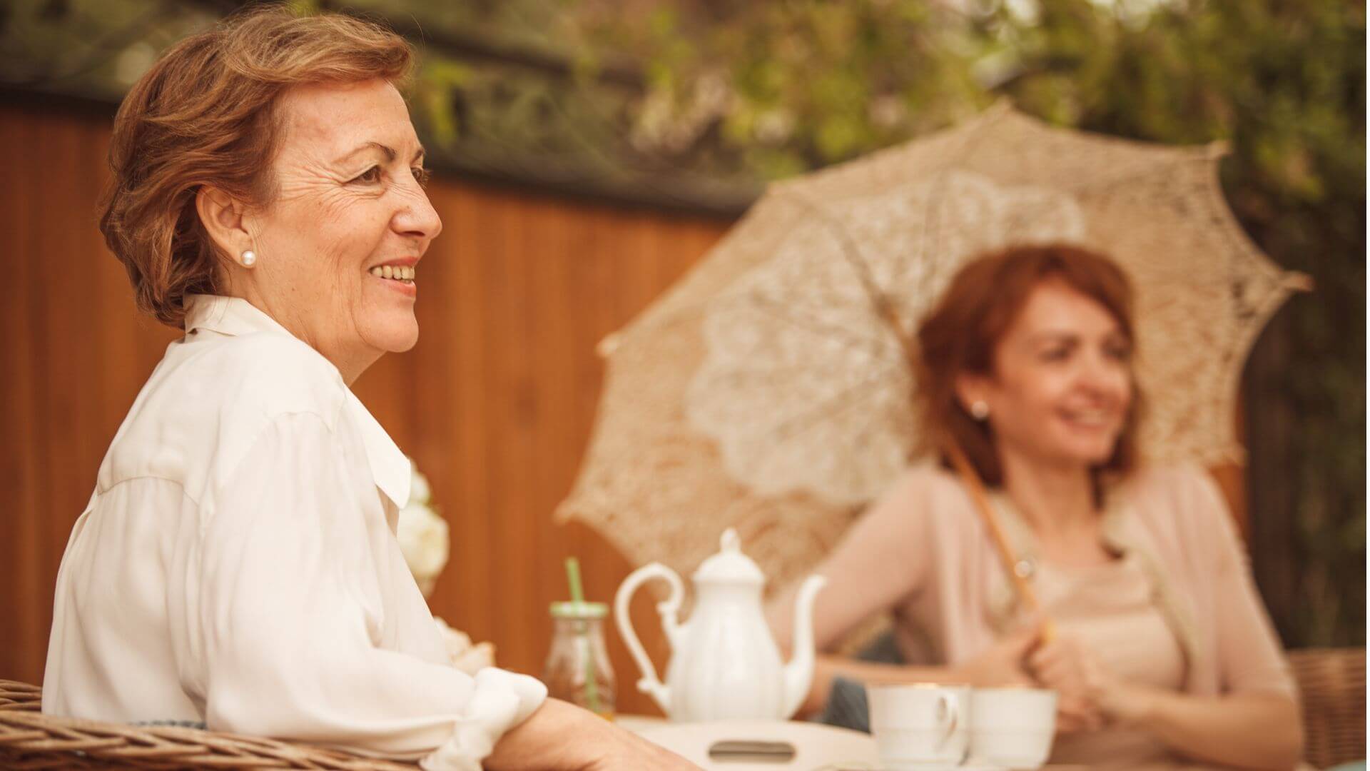 mother and daughter tea
